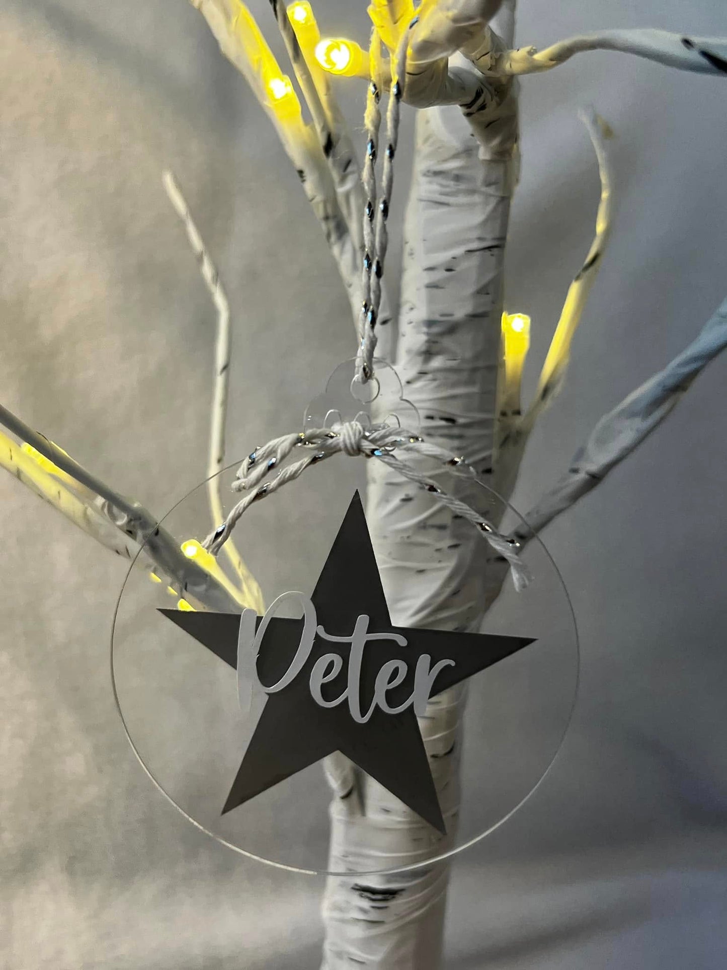 Personalised Christmas Star Bauble – Cute & Festive!