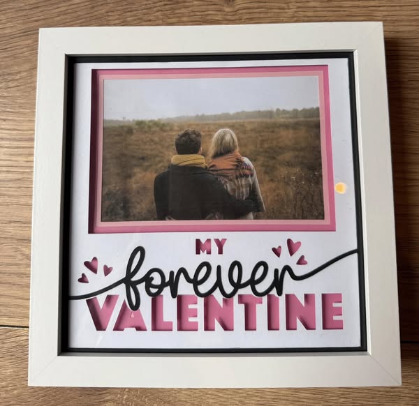 Customisable "My Forever Valentine" Picture Frame