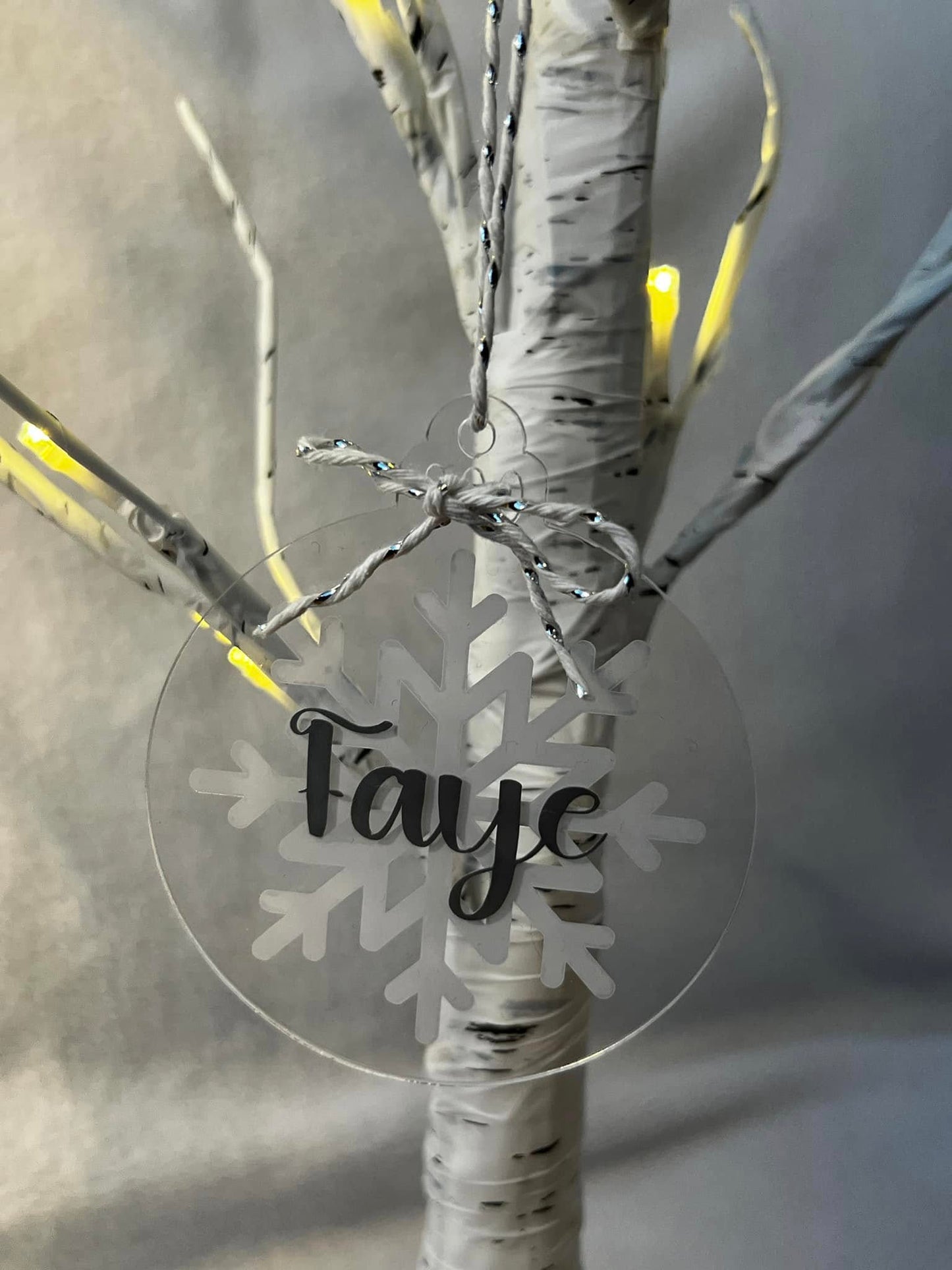 Personalised Christmas Snowflake Bauble – Cute & Festive!