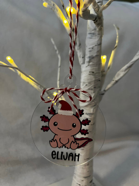 Personalised Capybara 'Cappy Christmas' Bauble – Cute & Festive!
