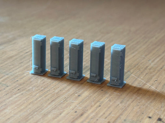 3D Printed OO Gauge Lineside Boxes (Pack of 5)